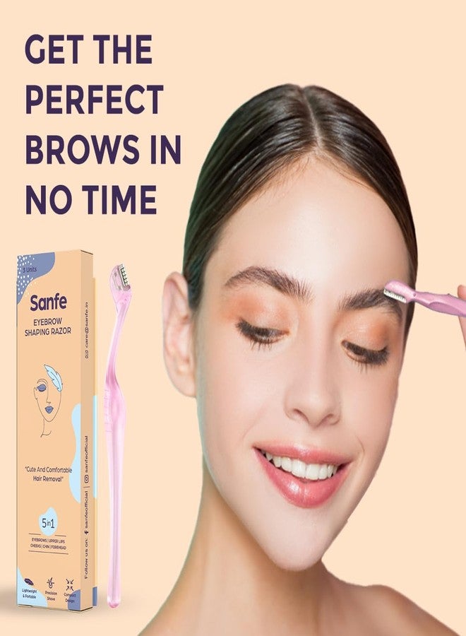 سانفي شفرات سانفي لتشكيل الحواجب - عبوة من 3 قطع | ماكينة حلاقة ناعمة وغير مؤلمة لتشكيل الحواجب، مثالية للحواجب وشعر زاوية الشفة العليا | بدون جروح | إزالة شعر آمنة وسريعة - Image 4